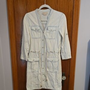 Michael Kors Light Blue Utility Jacket